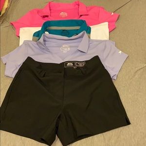 Girls Slazenger Bundle - Golf Shirts and Shorts